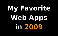 My Favorite Web Apps in 2009